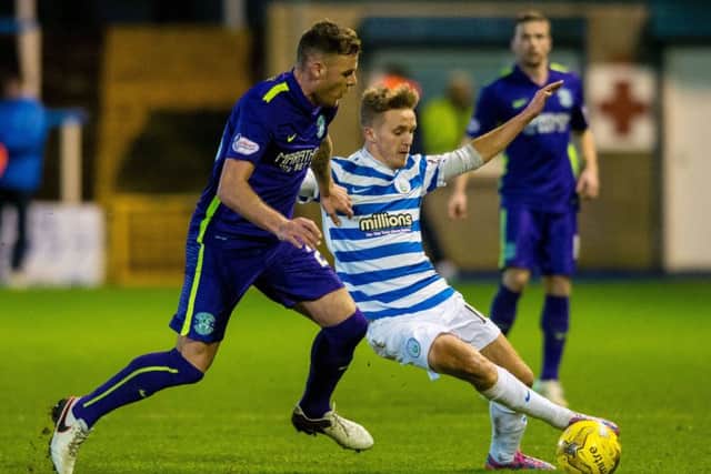 Anthony Stokes, left, played a match-winning role against Morton in midweek to help keep Hibs Championship title challenge alive. Picture Ross Parker/SNS Group