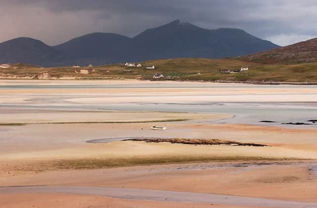 The white sandy beach at Seilebost on Harris in the western isles. Picture: Ian Rutherford