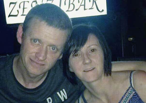 Gareth Crowe, 36, with his partner Catherine Hughes. Picture: Family Handout/PA Wire