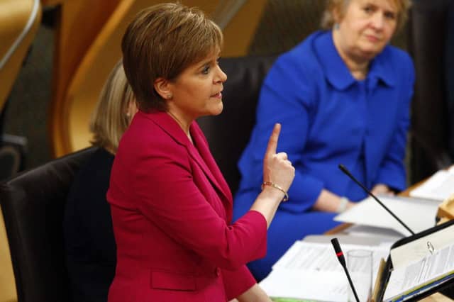 First Minister Nicola Sturgeon MSP . Picture: Scottish Parliament