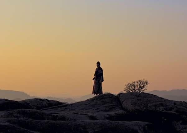 Moira in Hampi at sunset. Picture: Thomas Selway