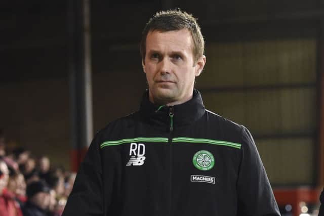 Celtic manager Ronny Deila during Wednesday's match against Aberdeen. Picture: SNS