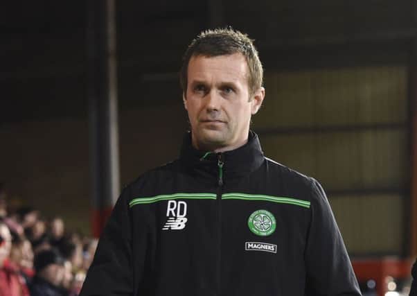 Celtic manager Ronny Deila during Wednesday's match against Aberdeen. Picture: SNS