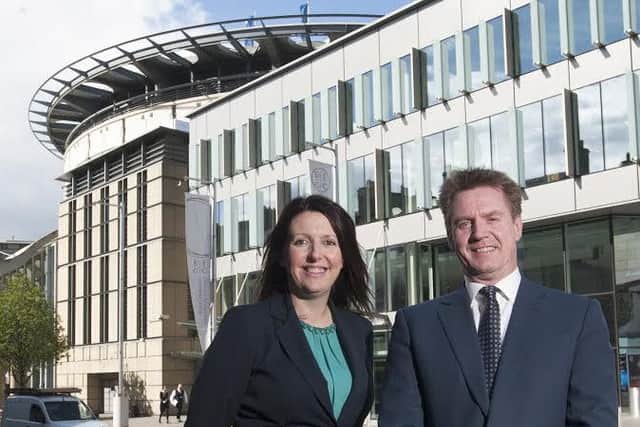 EICC chief executive Marshall Dallas with sales and marketing director Amanda Wrathall. Picture: Jane Barlow