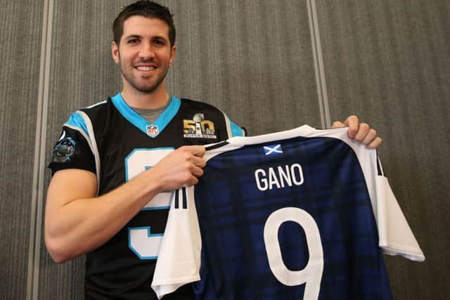 Graham Gano kicker for Carolina Panthers, born in Arbroath, Scotland. Picture: Sean Ryan