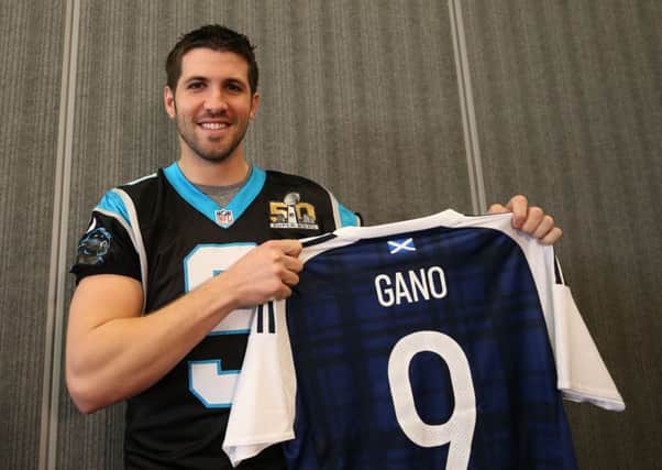Graham Gano kicker for Carolina Panthers, born in Arbroath, Scotland. Picture: Sean Ryan