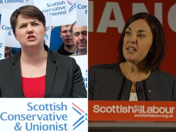 Scottish Tory leader Ruth Davidson and Scottish Labout leader Kezia Dugdale. Picture: TSPL