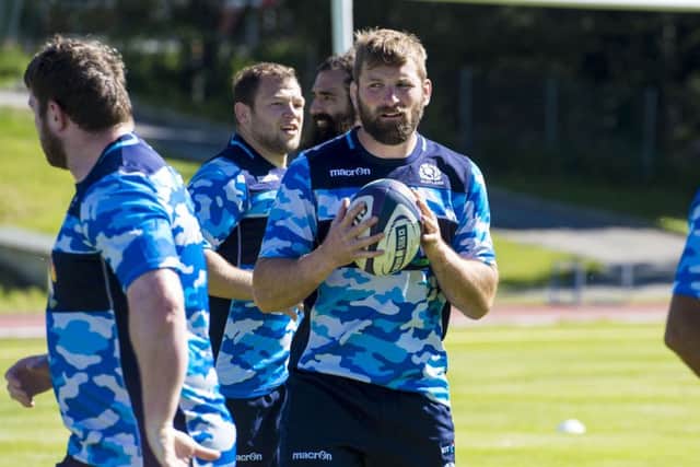 Flanker John Barclay is back in the Scotland side for the first time since last summers World Cup warm-ups and will be expected to steal breakdown ball. Picture: SNS