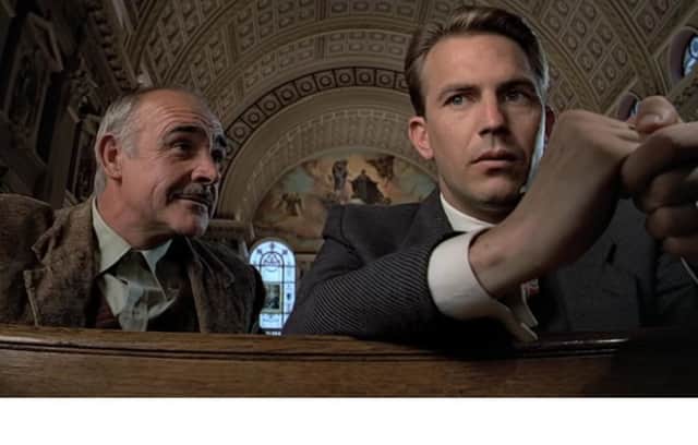 Sir Sean Connery and Kevin Costner in The Untouchables. Picture: YouTube