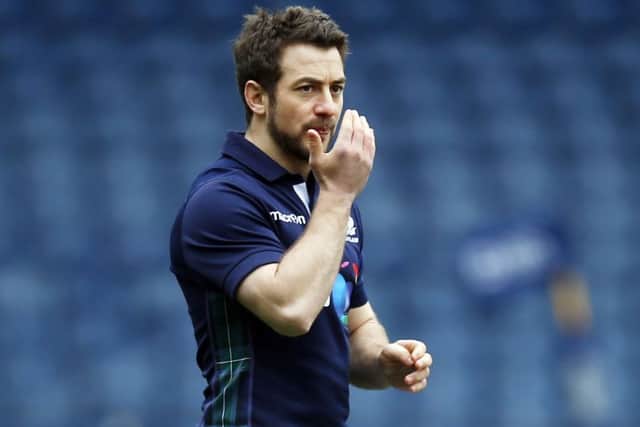 Scotland captain Greig Laidlaw during the Captain's Run ahead of Saturday's Calcutta Cup clash. Picture: Danny Lawson/PA Wire