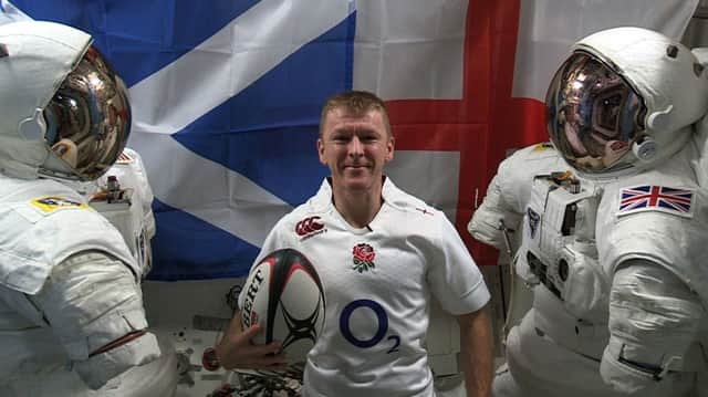Tim Peake will be able to enjoy the Calcutta Cup action from the International Space Station. Picture: PA