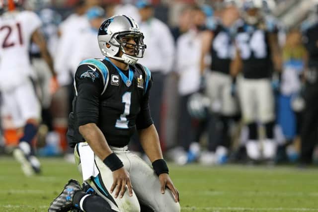 There was disappointment for Cam Newton and the Panthers. Picture: Getty Images