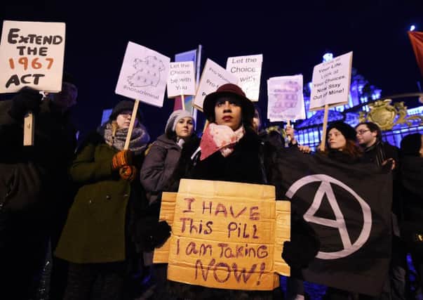 Abortion is a tough issue in other devolved administrations, with pro-choice rallies held in Belfast. Picture: Getty Images