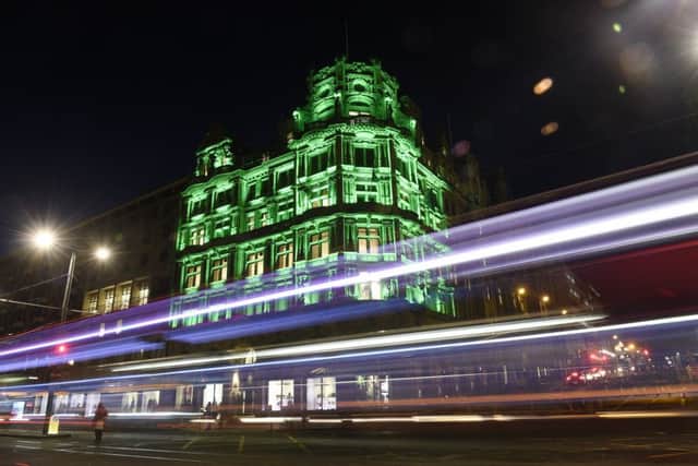 Jenners turned green to support the campaign. Picture: Greg Macvean