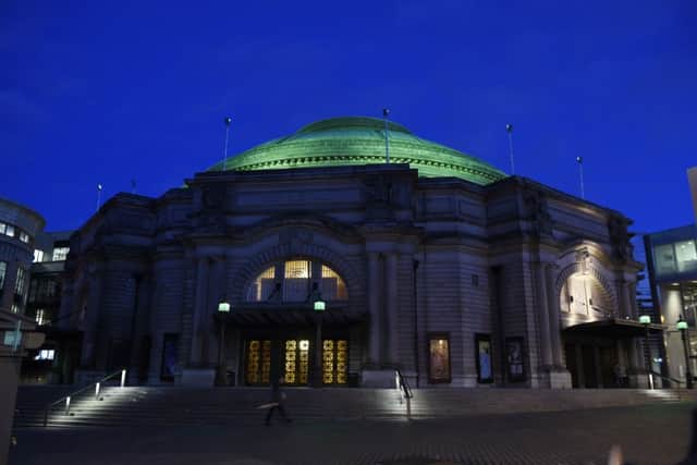 The Usher Hall turned green to support the campaign. Picture: Greg Macvean