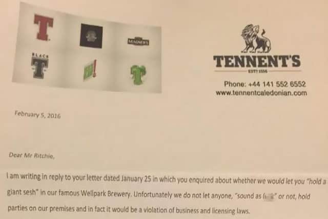The spoof letter was widely shared on social media