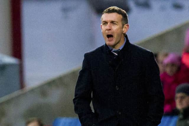 Ross County manager Jim McIntyre roars encouragement during his side's win over Linlithgow Rose. Picture: SNS