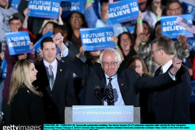 Democratic presidential candidate, Sen. Bernie Sanders . Picture: Getty
