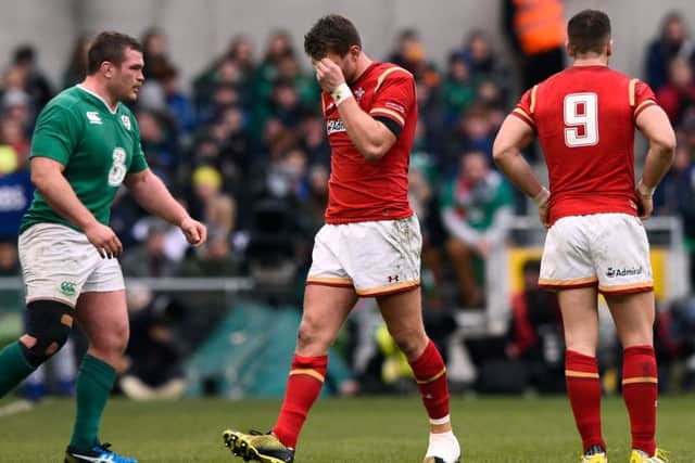 Dan Biggar sprained his ankle during Wales' 16-16 draw with Ireland. Picture: Stu Forster/Getty Images