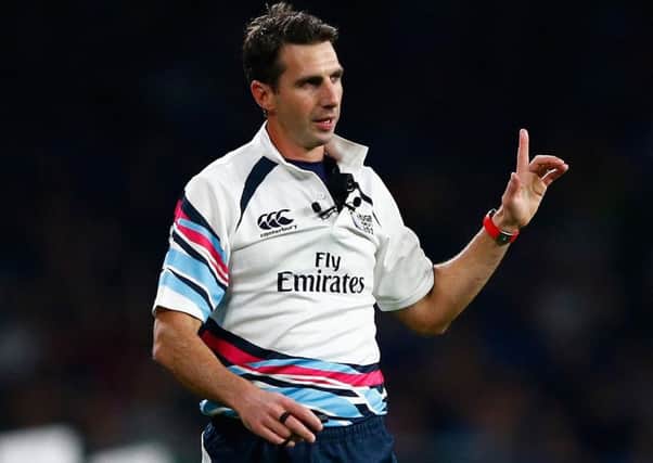 Craig Joubert is facing an investigation after allowing an extra man on the New Zealand Sevens team. Picture: Getty Images