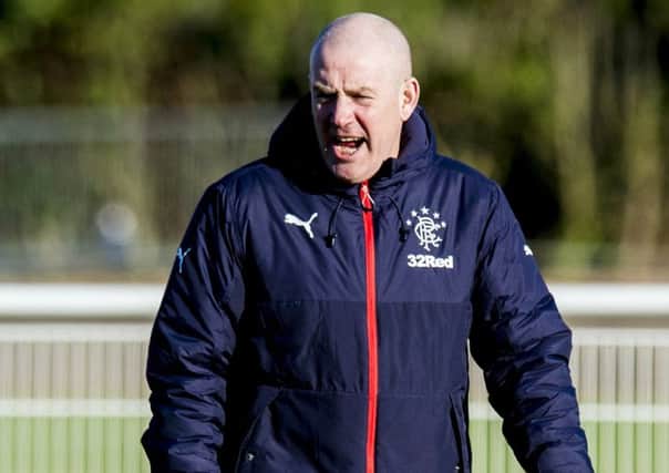 Rangers manager Mark Warburton says plastic pitches belong in lower leagues. Picture: SNS