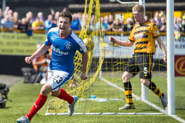 Rangers defeated Alloa 5-1 at the Indodrill Stadium earlier in the campaign. Picture: SNS