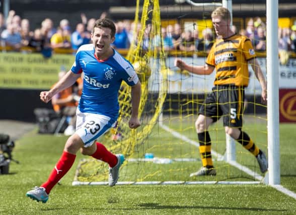 Rangers defeated Alloa 5-1 at the Indodrill Stadium earlier in the campaign. Picture: SNS