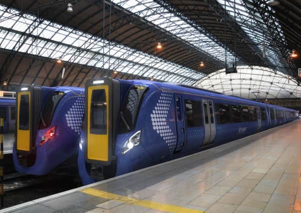 An artist's impression of ScotRail's new Hitachi AT200 electric trains. Picture: Contributed