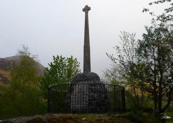 Picture: Glencoe memorial