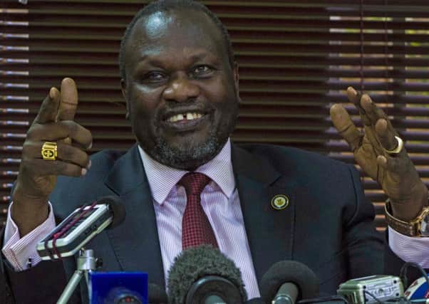 South Sudan's rebel leader Riek Machar is named as vice-president. Picture: AFP/Getty Images