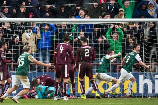 Paul Hanlon's late goal secured a Scottish Cup replay for Hibs. Picture: Rob Casey/SNS
