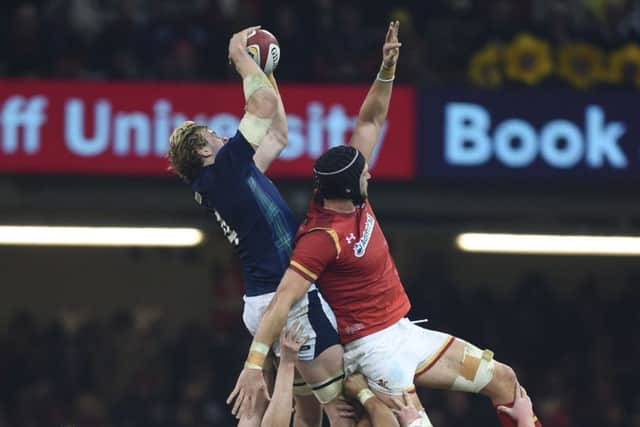 Scotlands inconsistent lineouts arguably cost them the game. Photograph: AFP/Getty
