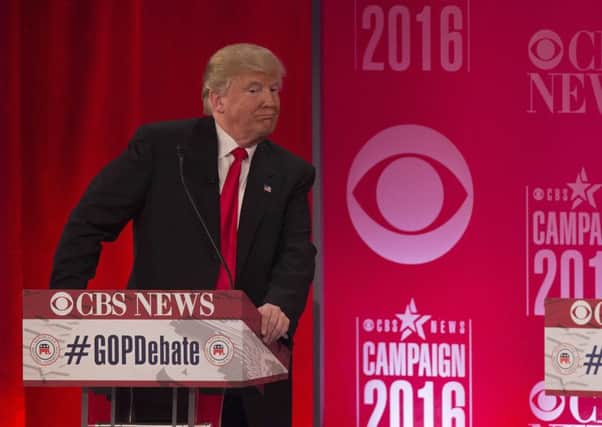 Donald Trump once  again took aim at his rivals, exchanging heated words with Jeb Bush. Picture: AFP/Getty Images