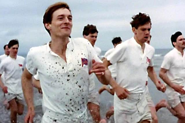 The famous beach scene from the Chariots of Fire film