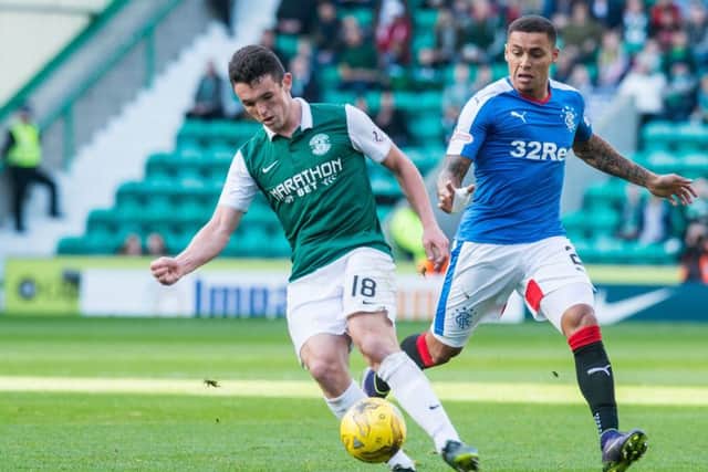 John McGinn has been in superb form for Hibs this season. Pic: Ian Georgeson