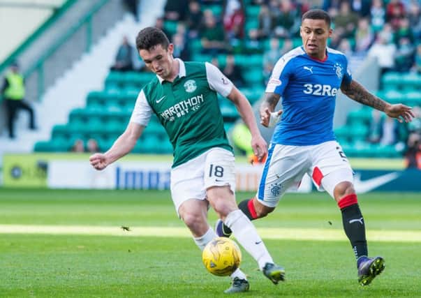 John McGinn has been in superb form for Hibs this season. Pic: Ian Georgeson