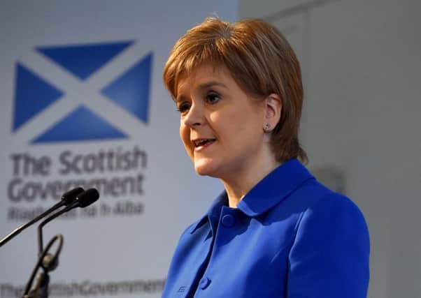 Nicola Sturgeon has announced a new centre for excellence. Picture: Lisa Ferguson