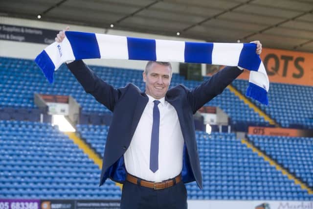 New Kilmarnock manager Lee Clark was introduced to the media yesterday before he even met his players. Picture: PA