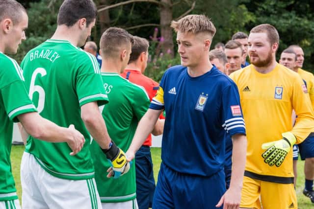 Homeless Worlc Cup Scotland and Northern Ireland teams face off in first ever Celtic challenge last September. Picture: Ian Georgeson