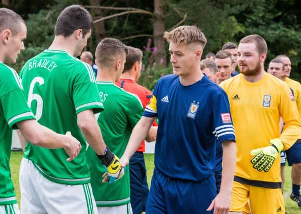 Homeless Worlc Cup Scotland and Northern Ireland teams face off in first ever Celtic challenge last September. Picture: Ian Georgeson