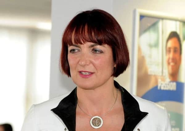 Angela Constance announced that a training fund will be open to oil workers. Picture: Lisa Ferguson.