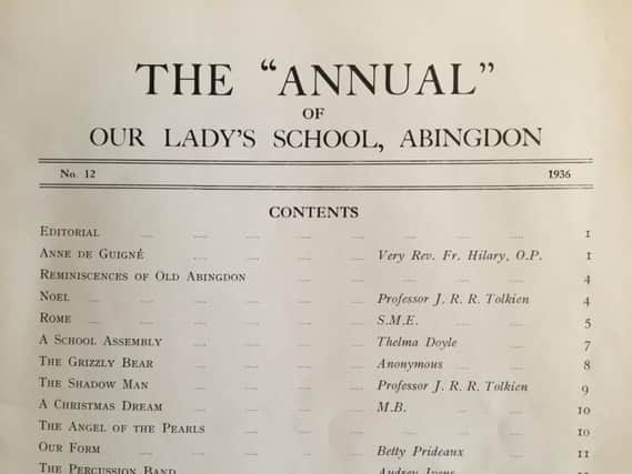Our Lady's Abingdon school magazine from 1936. Picture: SWNS