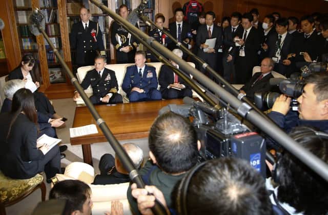 The Americans and Japanese meet for talks on the South China Sea in Tokyo. Picture: AP