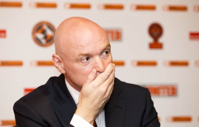 Stephen Thompson said the 3-0 defeat by Motherwell was "wholly unacceptable". Picture: Kenny Smith/SNS