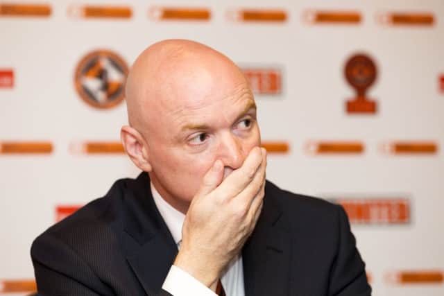 Stephen Thompson said the 3-0 defeat by Motherwell was "wholly unacceptable". Picture: Kenny Smith/SNS