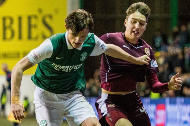 Fans were able to watch the Edinburgh derby despite the TV blackout. Picture: Ian Georgeson