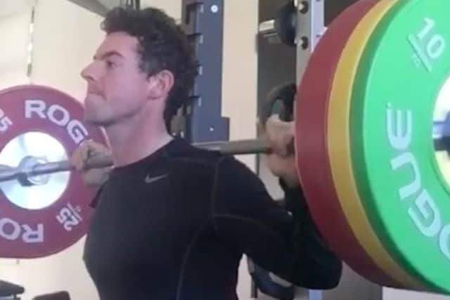 Rory McIlroy posted a video of himself lifting weights in the gym in response to comments by Golf Channel analyst Brandel Chamblee.