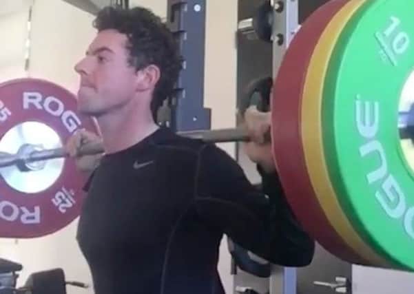 Rory McIlroy posted a video of himself lifting weights in the gym in response to comments by Golf Channel analyst Brandel Chamblee.