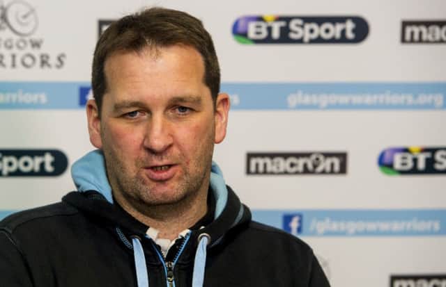 Glasgow Warriors assistant coach Kenny Murray ahead of his side's forthcoming fixture against Munster. Picture: SNS