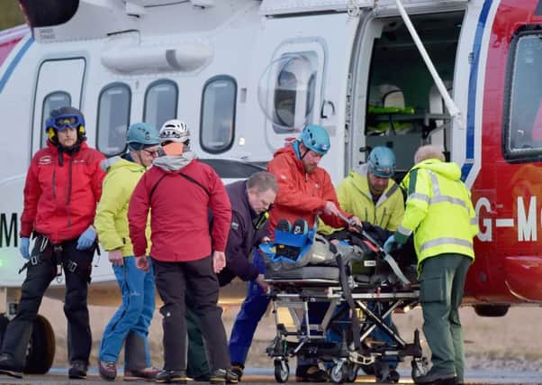 Two were taken to hospital after an avalanch in the Highlands. Picture: Getty